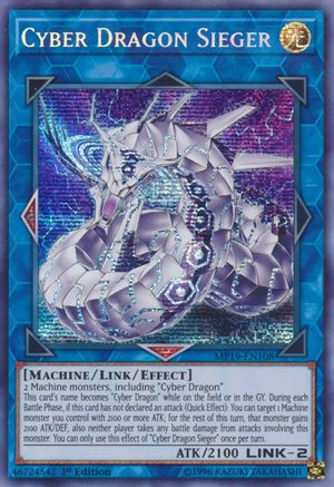 Cyber Dragon Sieger [MP19-EN108] Prismatic Secret Rare