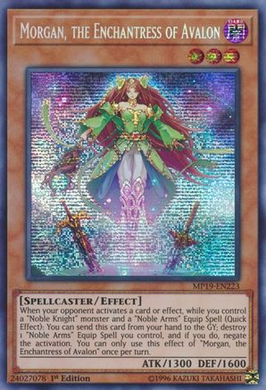 Morgan, the Enchantress of Avalon [MP19-EN223] Prismatic Secret Rare