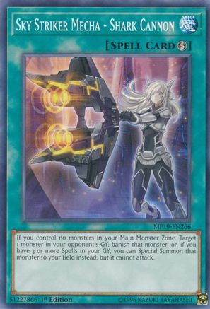 Sky Striker Mecha - Shark Cannon [MP19-EN266] Common