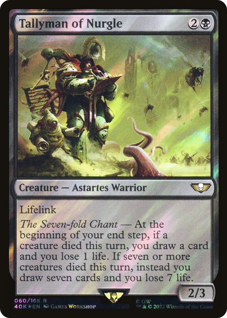 Tallyman of Nurgle (Surge Foil) [Universes Beyond: Warhammer 40,000]