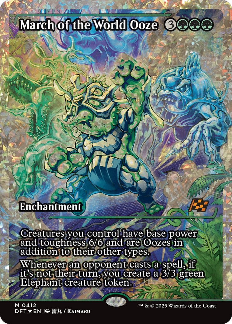March of the World Ooze (Showcase) (Fracture Foil) (-412) - Aetherdrift