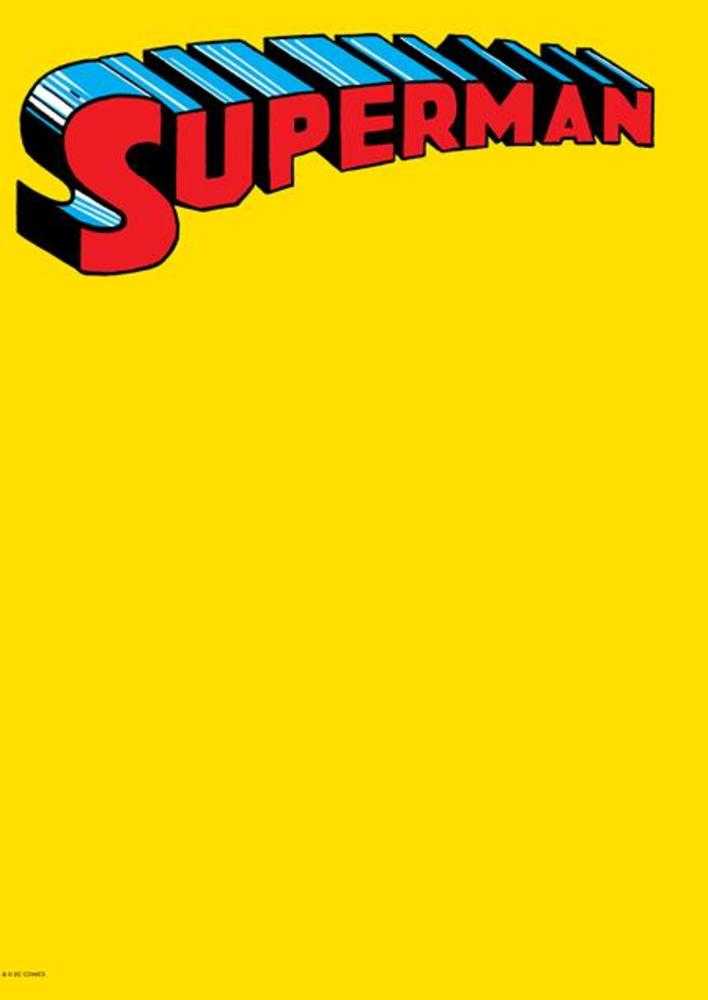 Superman #1 Facsimile Edition Cover C Blank Variant