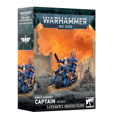 Warhammer 40,000 - Space Marines - Captain on Bike