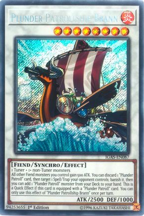 Plunder Patrollship Brann [IGAS-EN087] Secret Rare