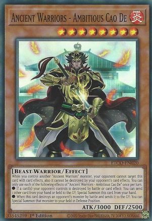 Ancient Warriors - Ambitious Cao De [ETCO-EN020] Super Rare