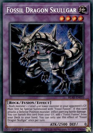 Fossil Dragon Skullgar [BLAR-EN010] Secret Rare