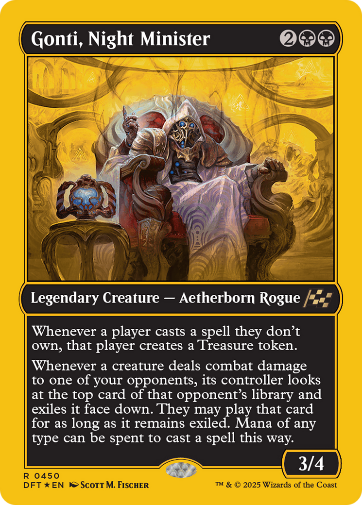 Gonti, Night Minister (First-Place Foil) (-450) - Aetherdrift Foil