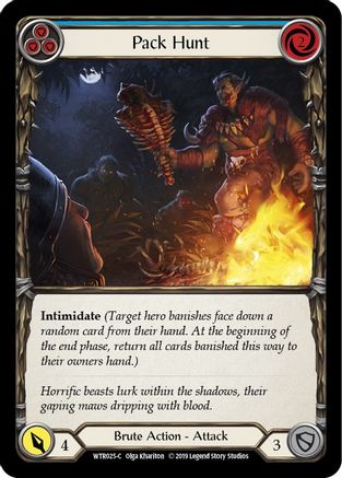Pack Hunt (Blue) [WTR025-C] (Welcome to Rathe)  Alpha Print Normal
