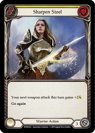 Sharpen Steel (Yellow) [U-WTR142] (Welcome to Rathe Unlimited)  Unlimited Rainbow Foil