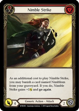 Nimble Strike (Red) [U-WTR185] (Welcome to Rathe Unlimited)  Unlimited Normal