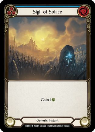 Sigil of Solace (Blue) [RNR030-R] (Rhinar Hero Deck)  1st Edition Normal