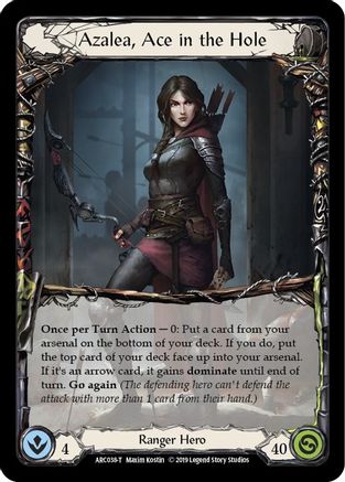 Azalea, Ace in the Hole // Death Dealer (ARC038) - Arcane Rising 1st Edition