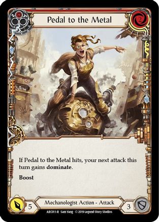 Pedal to the Metal (Red) [U-ARC011] (Arcane Rising Unlimited)  Unlimited Rainbow Foil