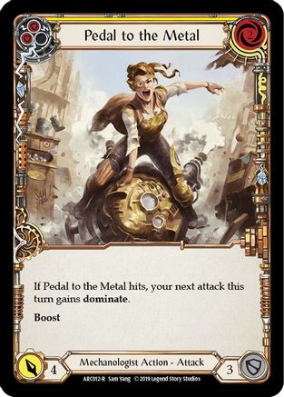 Pedal to the Metal (Yellow) [U-ARC012] (Arcane Rising Unlimited)  Unlimited Normal