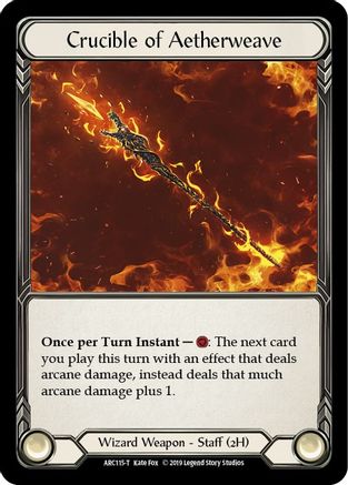 Crucible of Aetherweave // Nebula Blade (ARC115) - Arcane Rising 1st Edition