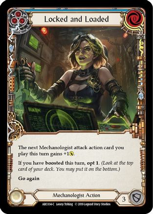 Locked and Loaded (Blue) [ARC034-C] (Arcane Rising)  1st Edition Rainbow Foil