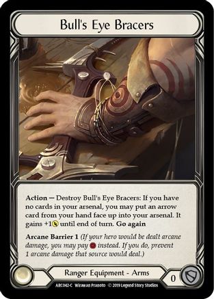 Bull's Eye Bracers [U-ARC042] (Arcane Rising Unlimited)  Unlimited Normal