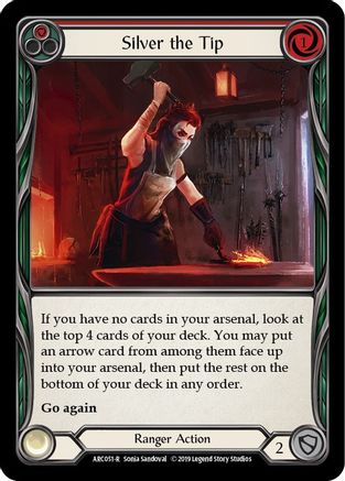 Silver the Tip (Red) [U-ARC051] (Arcane Rising Unlimited)  Unlimited Rainbow Foil