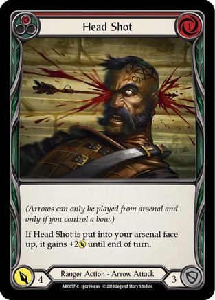 Head Shot (Red) [U-ARC057] (Arcane Rising Unlimited)  Unlimited Normal