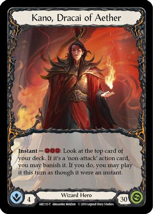 Kano, Dracai of Aether // Nebula Blade (ARC113) - Arcane Rising 1st Edition