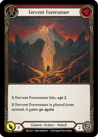 Fervent Forerunner (Red) [U-ARC182] (Arcane Rising Unlimited)  Unlimited Normal