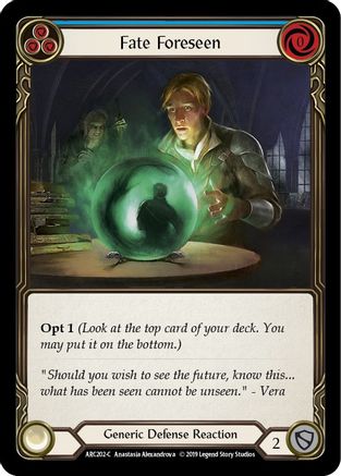 Fate Foreseen (Blue) [ARC202-C] (Arcane Rising)  1st Edition Normal