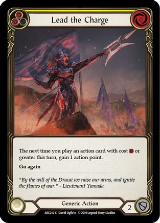 Lead the Charge (Yellow) [U-ARC210] (Arcane Rising Unlimited)  Unlimited Normal