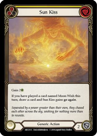 Sun Kiss (Yellow) [U-ARC213] (Arcane Rising Unlimited)  Unlimited Normal