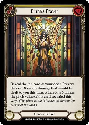 Eirina's Prayer (Yellow) [ARC174-R] (Arcane Rising)  1st Edition Normal