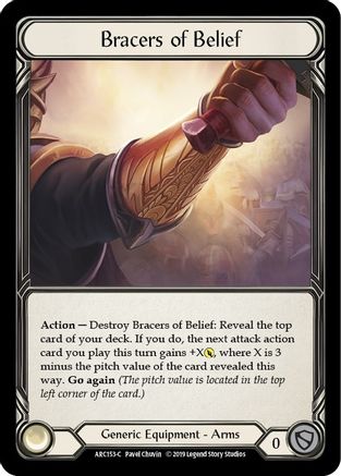 Bracers of Belief [U-ARC153] (Arcane Rising Unlimited)  Unlimited Rainbow Foil
