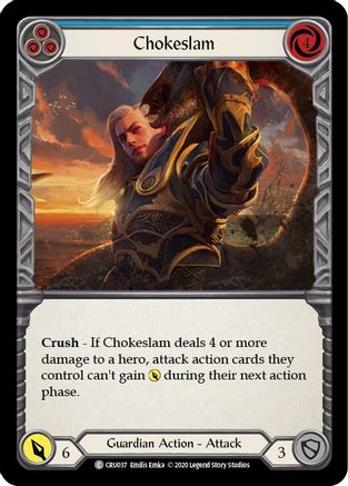 Chokeslam (Blue) [CRU037] (Crucible of War)  1st Edition Normal