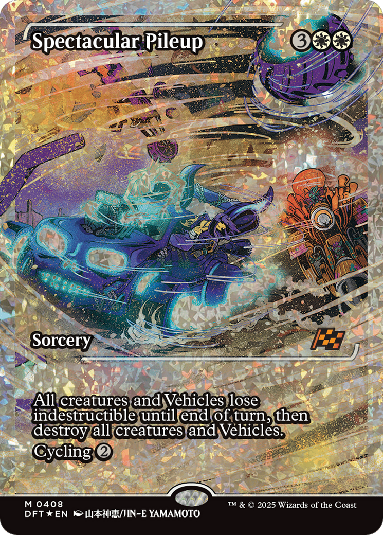 Spectacular Pileup (Showcase) (Fracture Foil) (-408) - Aetherdrift