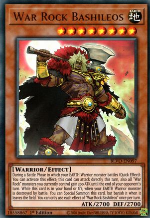 War Rock Bashileos [BLVO-EN097] Ultra Rare