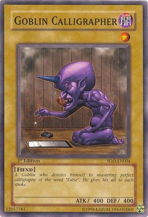 Goblin Calligrapher [SOD-EN004] Common