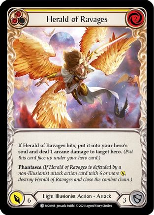 Herald of Ravages (Yellow) [U-MON018] (Monarch Unlimited)  Unlimited Normal