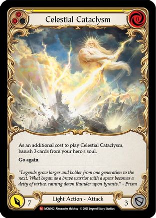 Celestial Cataclysm [U-MON062-RF] (Monarch Unlimited)  Unlimited Rainbow Foil