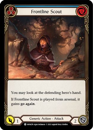 Frontline Scout (Blue) [U-MON274] (Monarch Unlimited)  Unlimited Normal