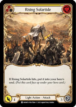 Rising Solartide (Yellow) [U-MON079-RF] (Monarch Unlimited)  Unlimited Rainbow Foil