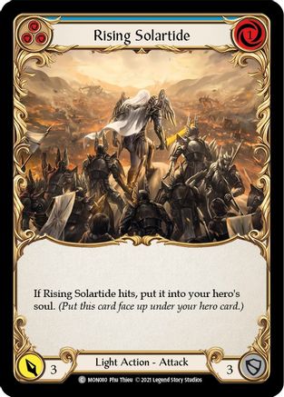 Rising Solartide (Blue) [U-MON080-RF] (Monarch Unlimited)  Unlimited Rainbow Foil