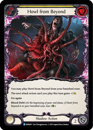 Howl from Beyond (Yellow) [U-MON201-RF] (Monarch Unlimited)  Unlimited Rainbow Foil