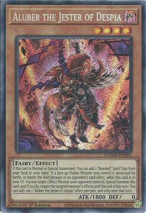 Aluber the Jester of Despia [DAMA-EN006] Secret Rare