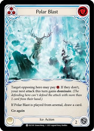 Polar Blast (Blue) [U-ELE168] (Tales of Aria Unlimited)  Unlimited Rainbow Foil