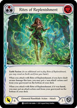 Rites of Replenishment (Red) [U-ELE079] (Tales of Aria Unlimited)  Unlimited Rainbow Foil