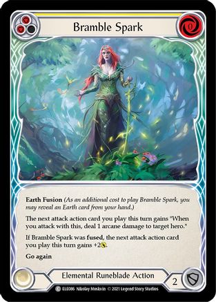 Bramble Spark (Yellow) [U-ELE086] (Tales of Aria Unlimited)  Unlimited Rainbow Foil