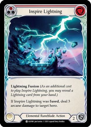 Inspire Lightning (Red) [U-ELE088] (Tales of Aria Unlimited)  Unlimited Rainbow Foil