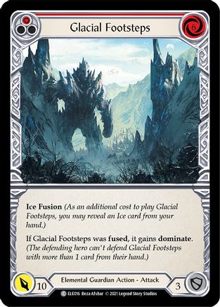 Glacial Footsteps (Red) [ELE016] (Tales of Aria)  1st Edition Normal