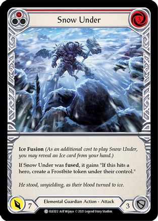 Snow Under (Red) [U-ELE022] (Tales of Aria Unlimited)  Unlimited Rainbow Foil