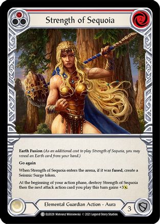 Strength of Sequoia (Red) [U-ELE028] (Tales of Aria Unlimited)  Unlimited Normal