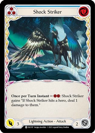Shock Striker (Blue) [ELE197] (Tales of Aria)  1st Edition Normal