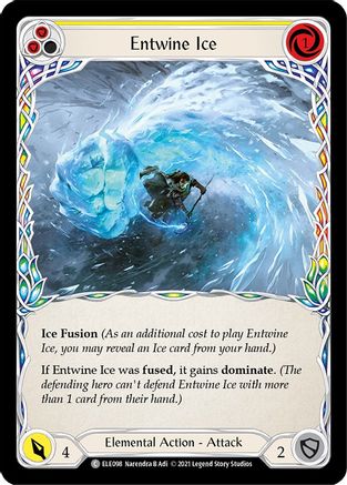Entwine Ice (Yellow) [ELE098] (Tales of Aria)  1st Edition Normal